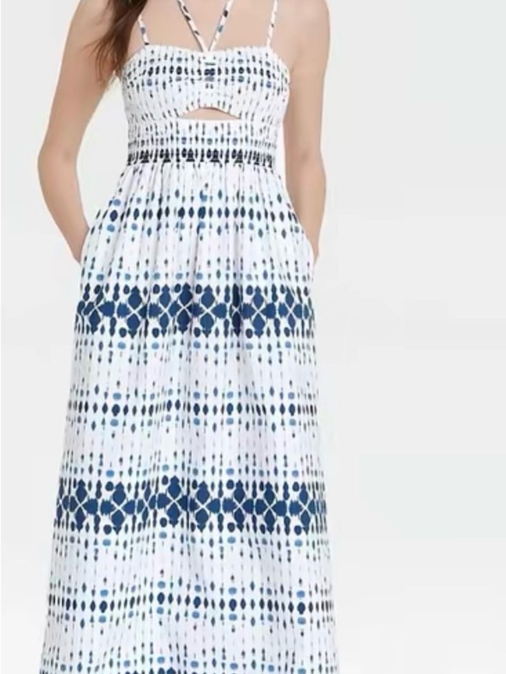 Universal Thread Smocked Cut-Out Maxi Dress (NWOT)